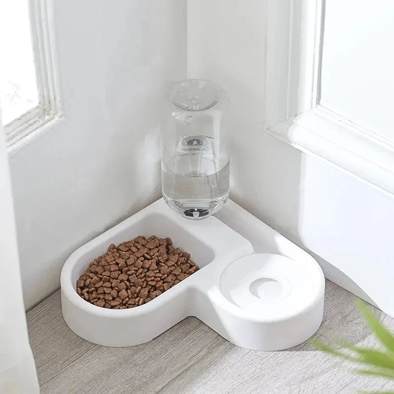 Automatic Dual-Use Pet Bowl - Moisture-Proof Cat and Dog Drinking & Feeding Solution