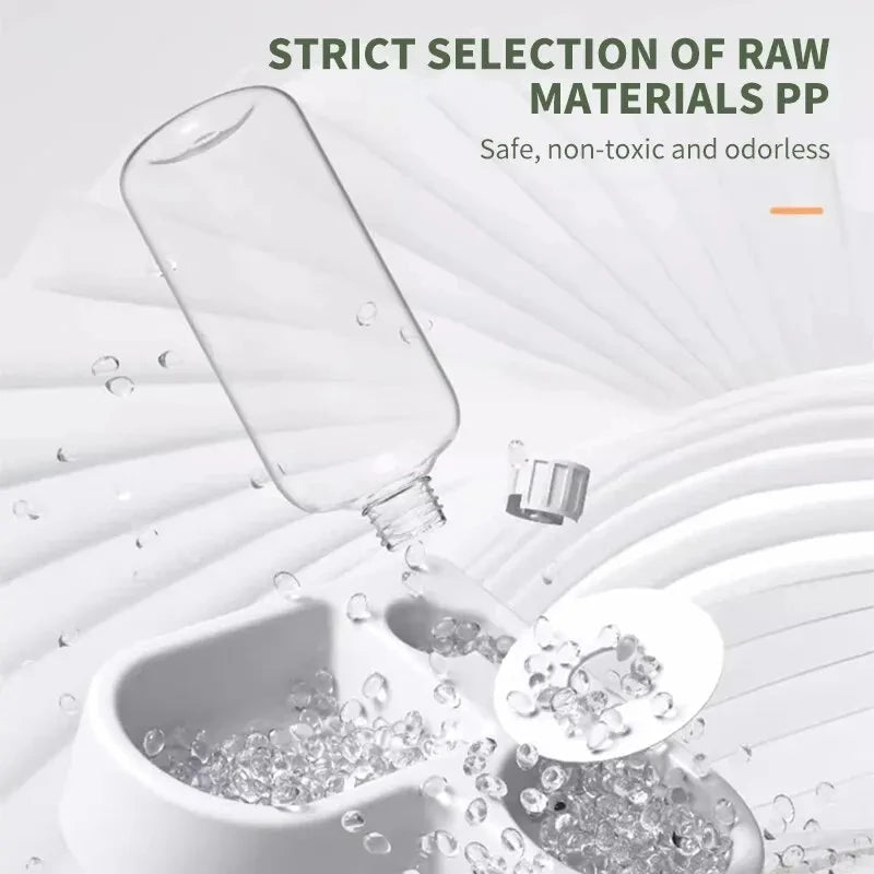 Automatic Dual-Use Pet Bowl - Moisture-Proof Cat and Dog Drinking & Feeding Solution